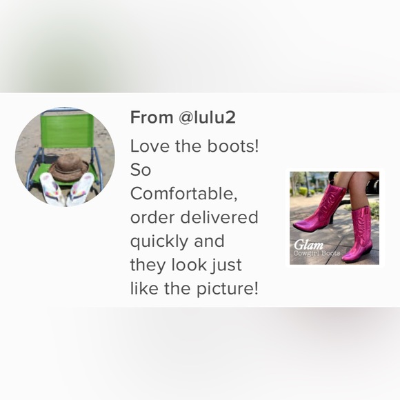 ON SALE! Glam Cowgirl Metallic Western Boots! - Picture 7 of 9